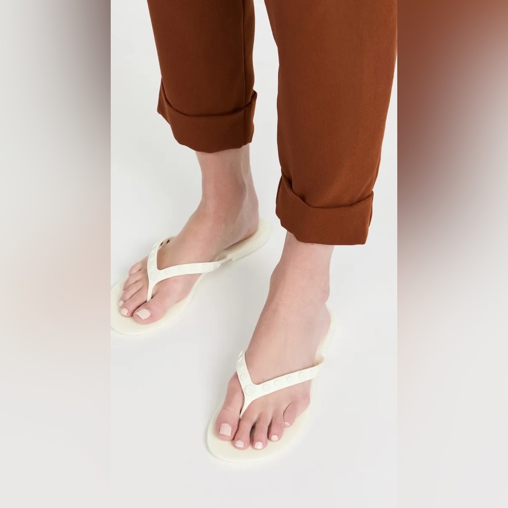 Tory Burch Studded Jelly Sandals Flip Flop Sandal white Size 7 NWOB